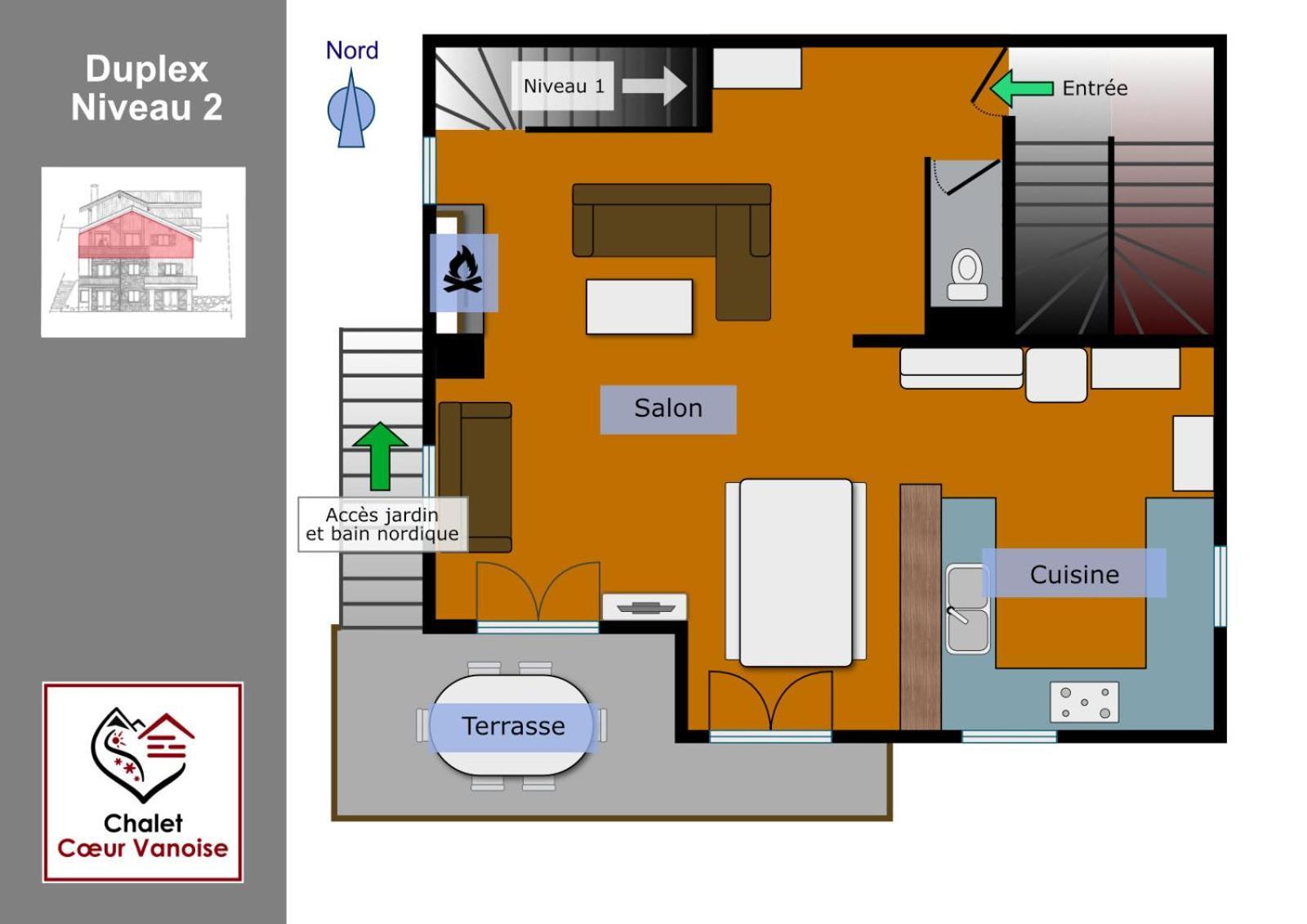 Chalet Des Trappeurs Coeur Vanoise 15 Persons 拉普拉涅 外观 照片