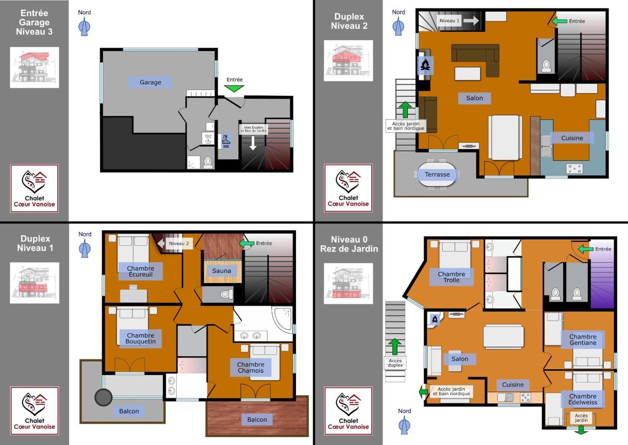 Chalet Des Trappeurs Coeur Vanoise 15 Persons 拉普拉涅 外观 照片
